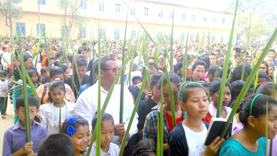 Palm Sunday being celebrated in Dimapur and Kohima.