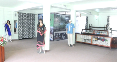 The ‘Silkporium” which was inaugurated in Kohima town on October 13. Located at the Directorate of Sericulture of the new Capital Complex, the showcase will be open for the public on all working days during office hours. (Right) The silkworm is the larva or caterpillar of the domesticated silkmoth, Bombyx mori. It is an economically important insect, being a primary producer of silk. A silkworm’s preferred food is white mulberry leaves. 