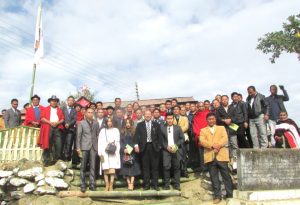 Kuzholuzo Nienu and others during 48 session of Kutsapo Students’ Union on December 22.