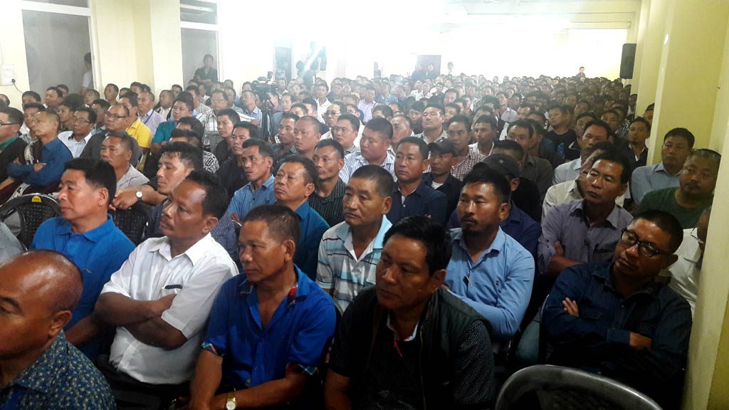 Section of Kangtsüng citizens attending the three-day seminar.