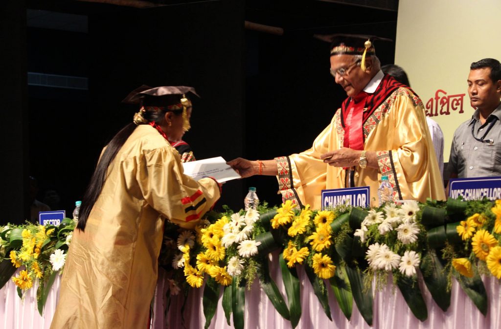Tasile being conferred degree of Doctor of Philosophy