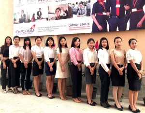 Selected students Cabin Crew SpiceJet
