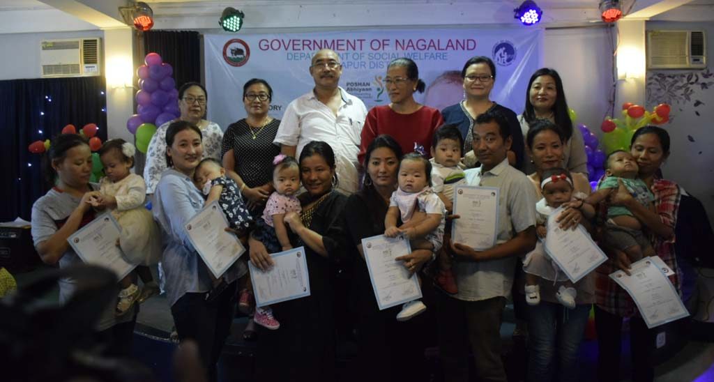 Winners of Baby Show with the panel of judges at Ana Ki Kids worship center Dimapur on 22nd September 2018