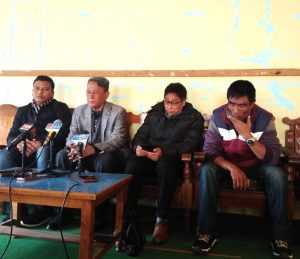 NEIPP functionaries speaking to media in Imphal on sunday