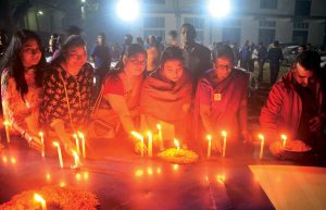 Pulwama terror attack Nagaland candle