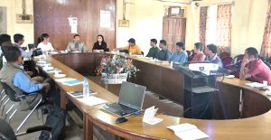 DC Dimapur interacts with media personnel photo
