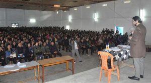 DC Wokha addresses polling officials at Wokha