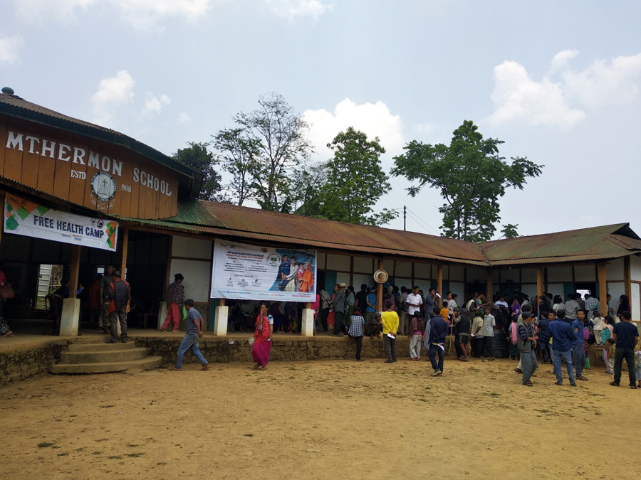 Health camp in Pongo village