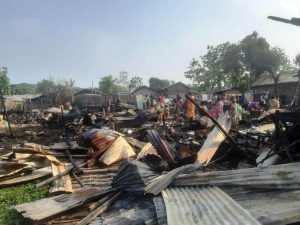 Fire razes 15 houses in Half Nagarjan