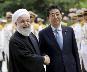 Japan PM meets Rouhani on mission to ease Iran US tensions