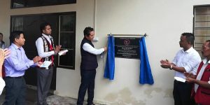 Imnatiba inaugurating the GA rest house at Changtongya Town