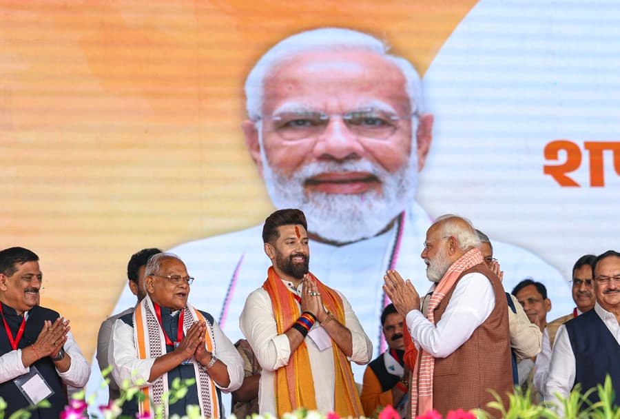 Nitish sworn in as Bihar CM for record 10th time in presence of Modi, Shah; 26 ministers also take oath