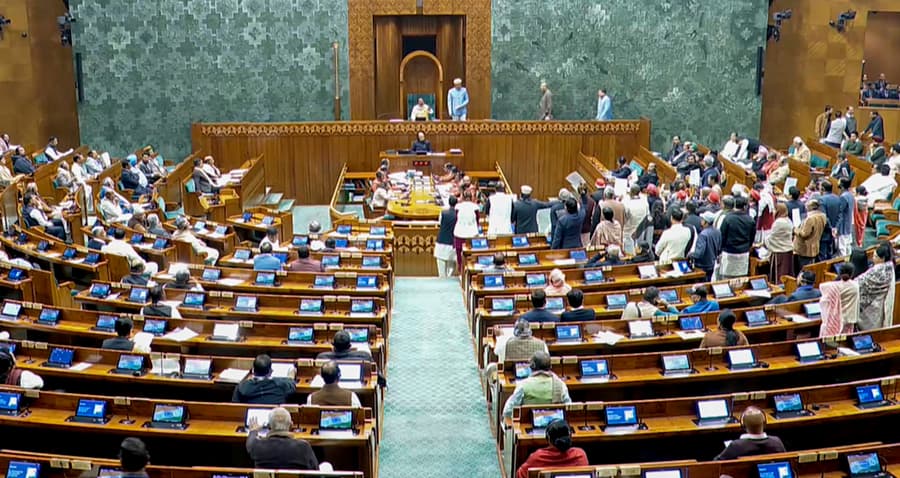 Centre introduces anti-paper leak bill in Lok Sabha, House adjourned till 2 PM over Opposition's uproar
