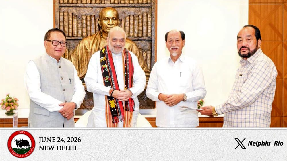 Nagaland CM, deputy CMs meet Amit Shah, discuss peace and state welfare