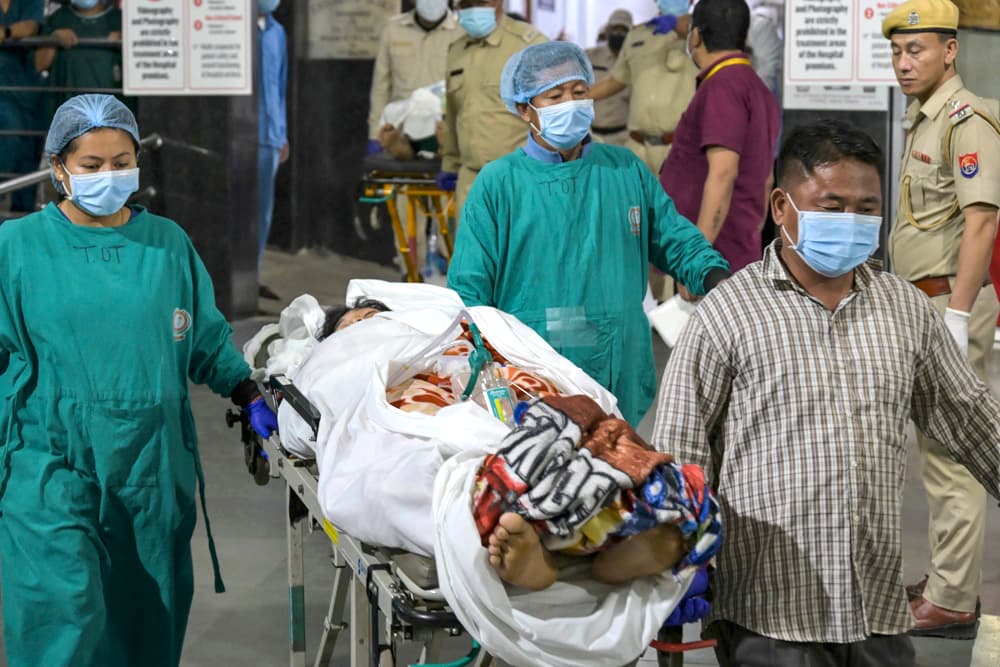 After tense protests, injured Kuki youths evacuated from Imphal hospital