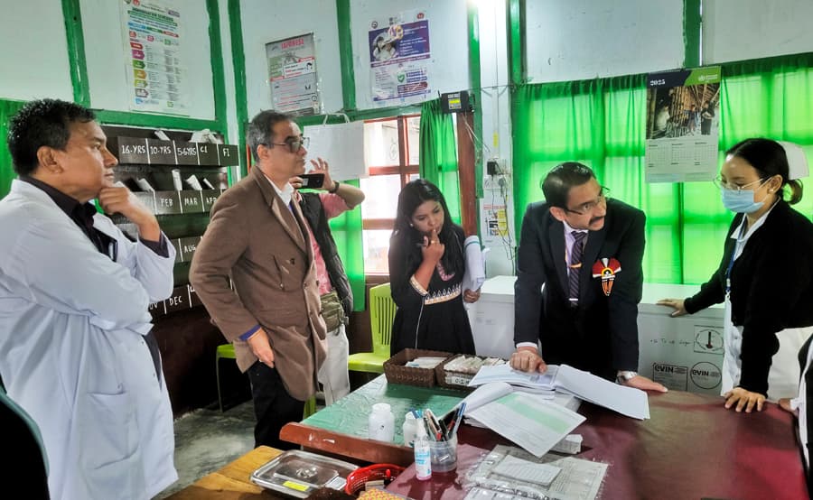 17th Common Review Mission team visits Zunheboto district