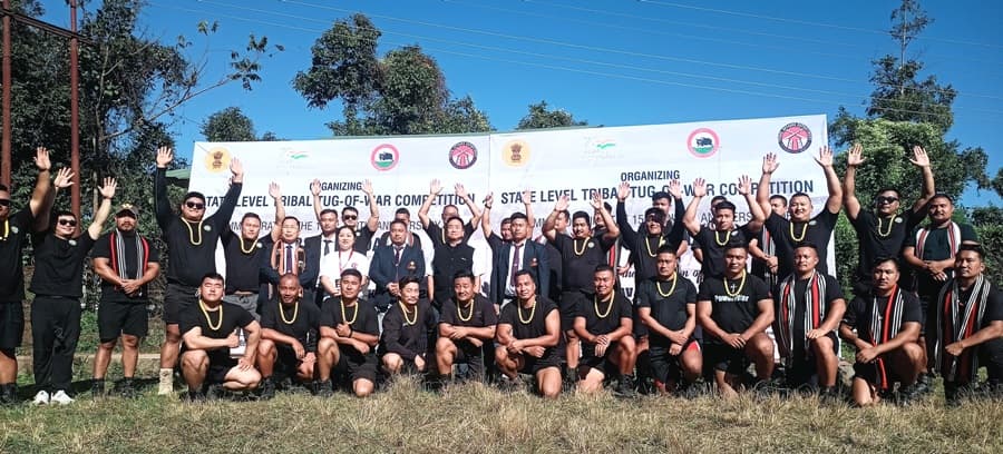 Angami tribe clinch title at State-level Tribal Tug-of-War Competition