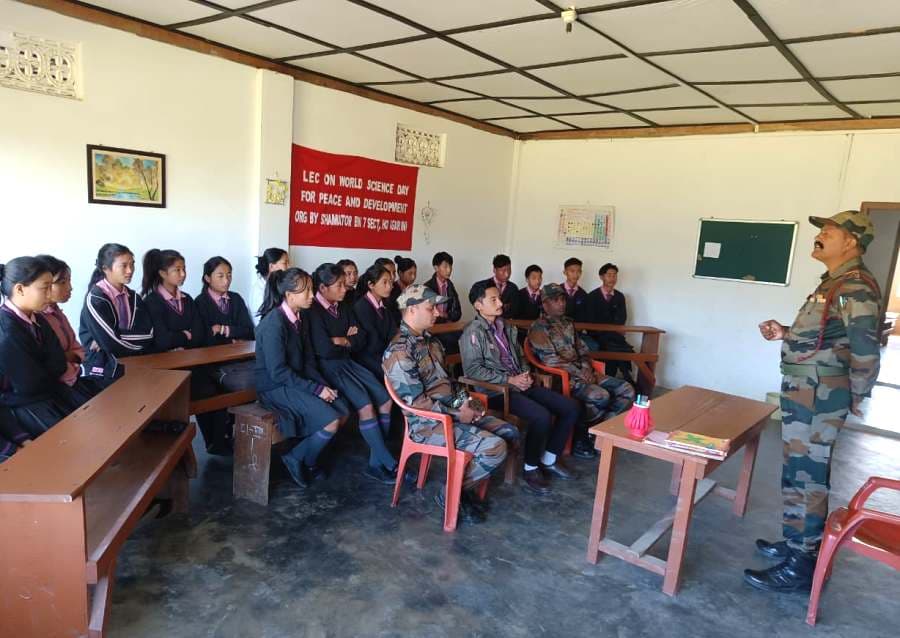 Assam Rifles Shamator Battalion conducts science awareness lecture in Noklak