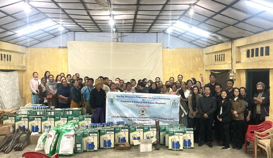 Awareness programme on promotion of pulses held at Peducha village