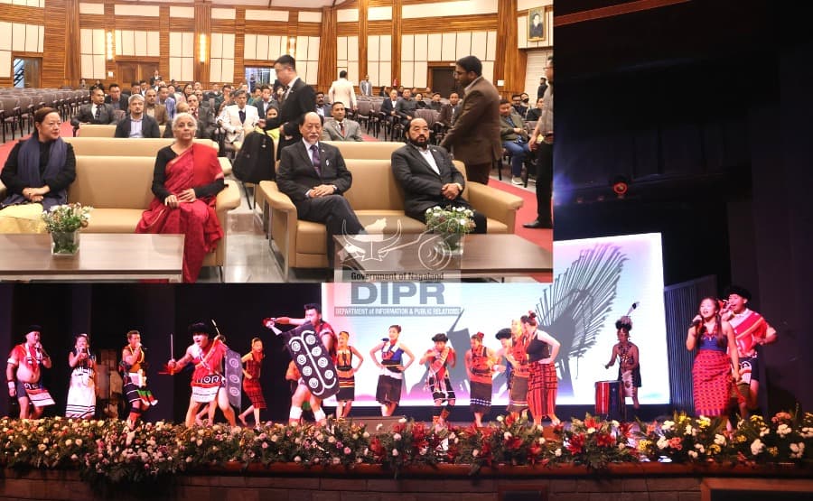 CM Rio hosts state dinner for Union Minister Nirmala Sitharaman