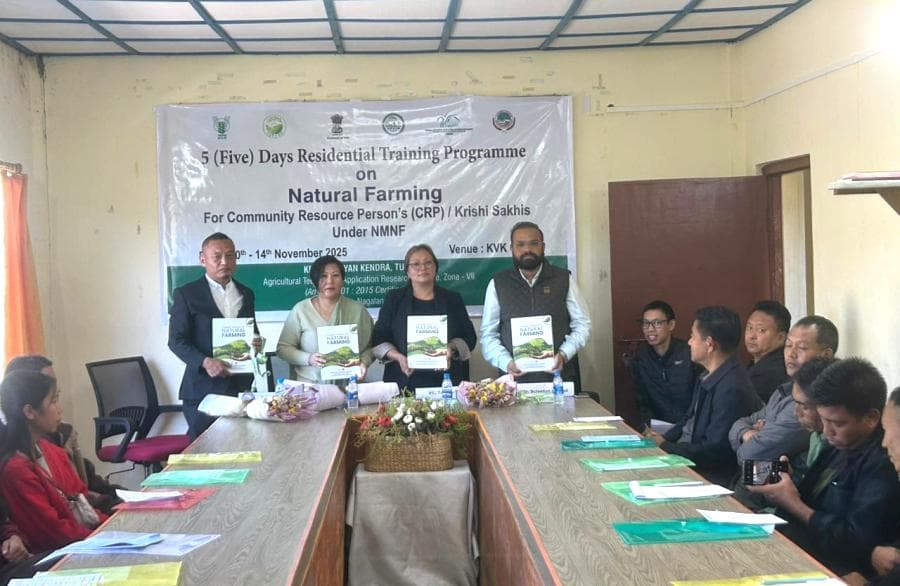 Five-day natural farming training programme begins at Krishi Vigyan Kendra Tuensang