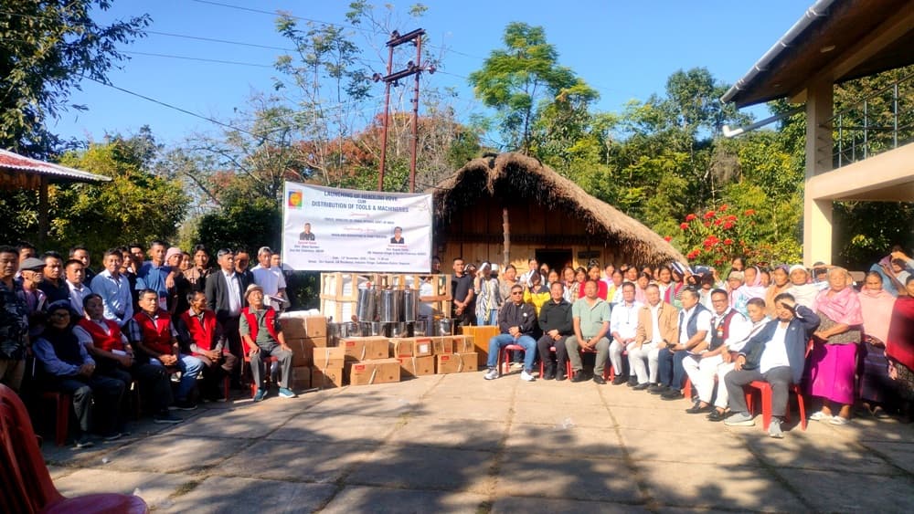 Hebolimi Van Dhan Vikas Kendra launched with machinery distribution in Zunheboto