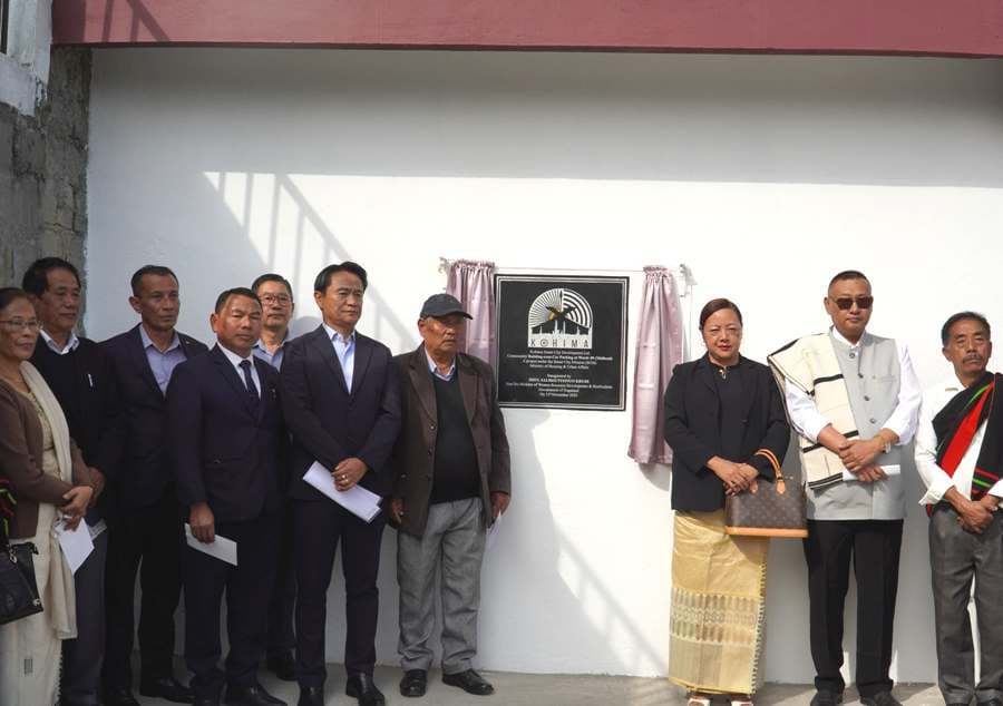 Minister Kruse inaugurates new building, parking lot in Kohima
