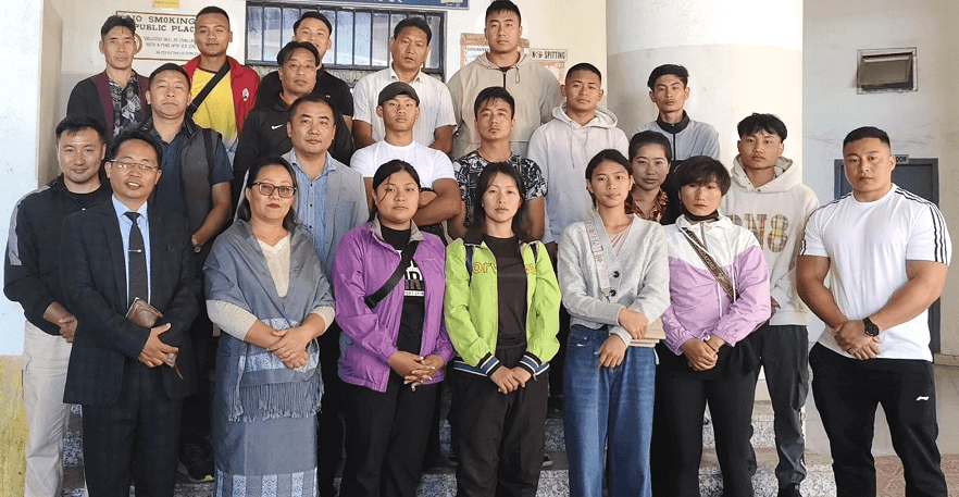 Nagaland Wrestling Association sends 17-member team for training in Uttar Pradesh