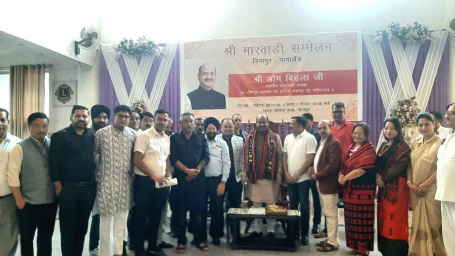 Om Birla arrives in Dimapur, lauds Nagaland’s culture ahead of CPA meet