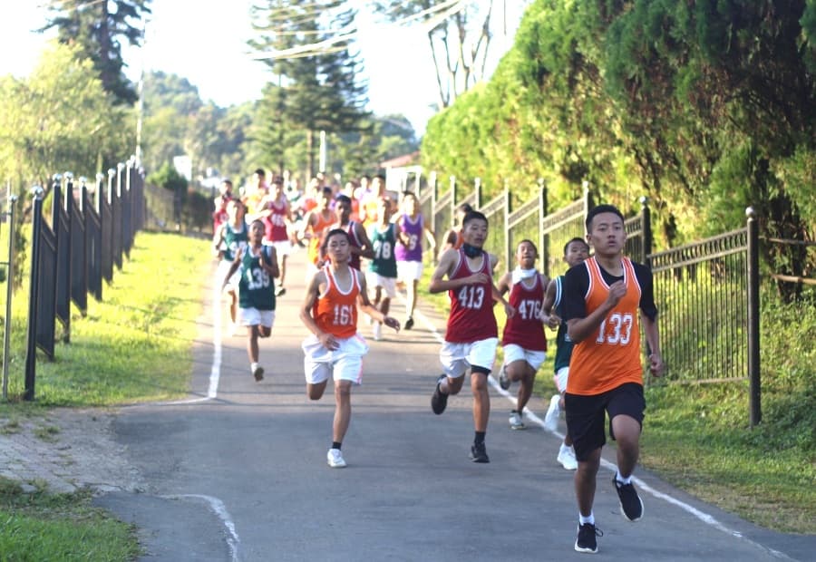 Sainik School Punglwa holds Inter-House Cross Country Championship
