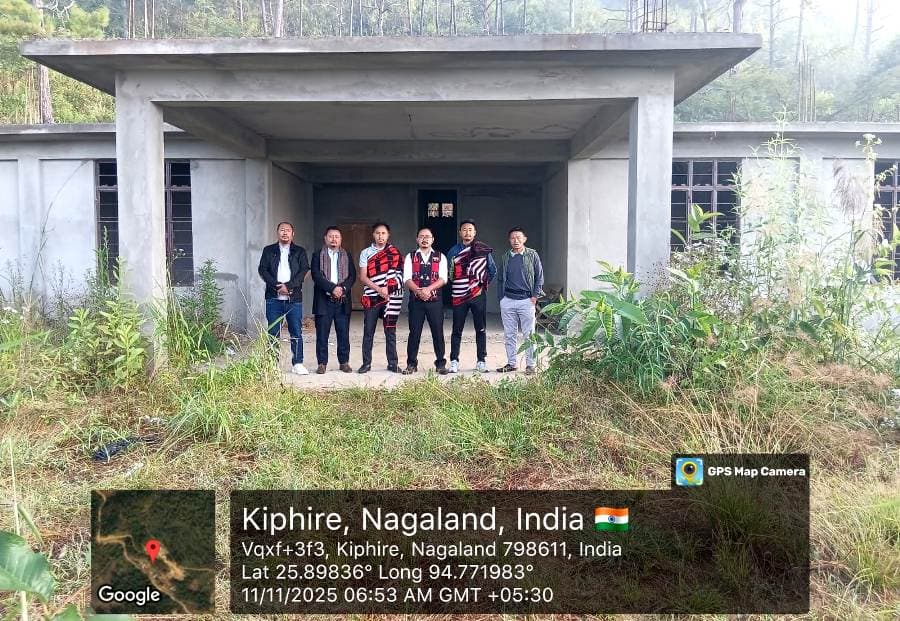 United Sangtam Students’ Conference inspects Mechanical office construction in Kiphire