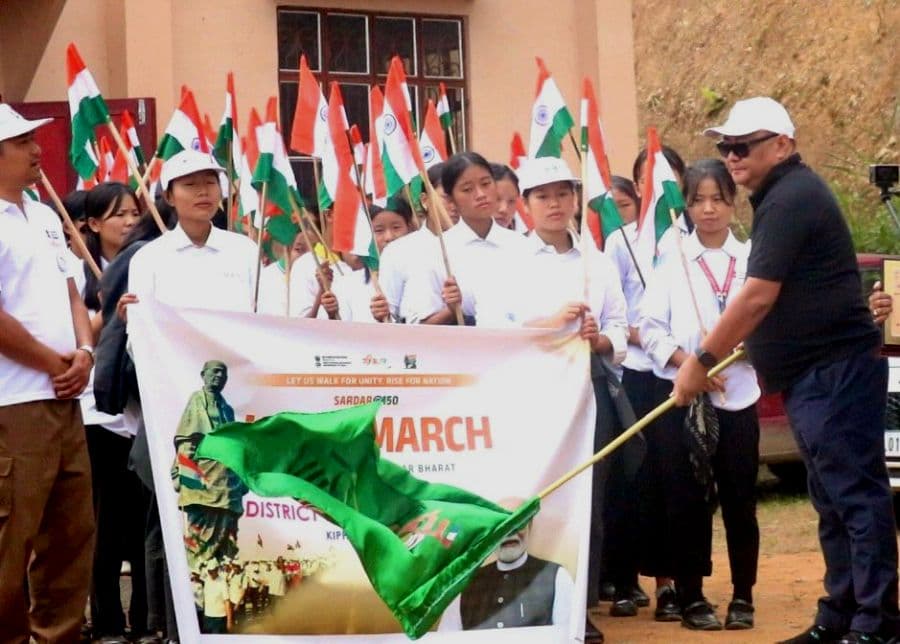 Unity March held in Kiphire to mark Sardar Vallabhbhai Patel’s 150th birth anniversary