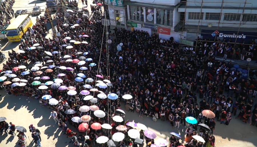 Thousands march in Kohima demanding justice for Vihozhonu Zao and capital punishment for accused