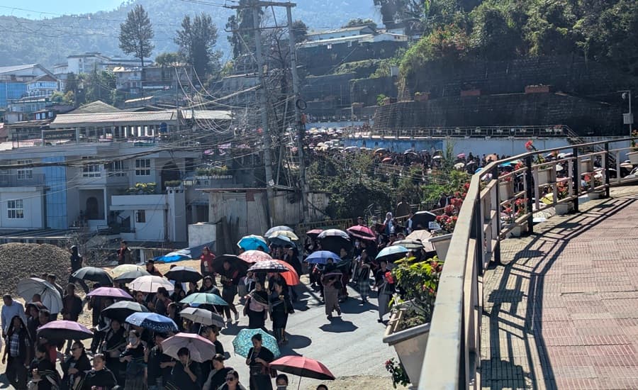 Thousands march in Kohima demanding justice for Vihozhonu Zao and capital punishment for accused