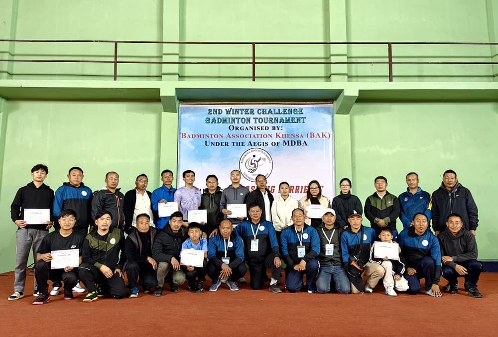 Badminton Association Khensa’s 2nd winter challenge tournament concludes
