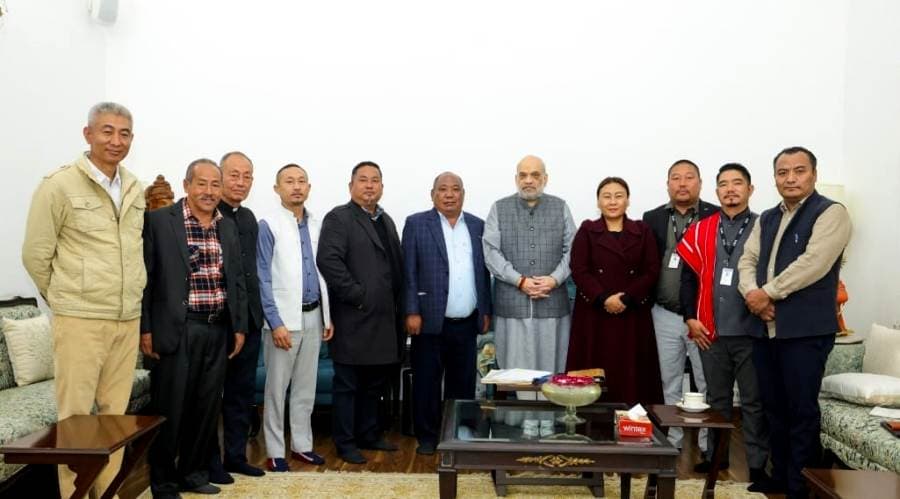 Eastern Nagaland Peoples’ Organisation delegation calls on Amit Shah