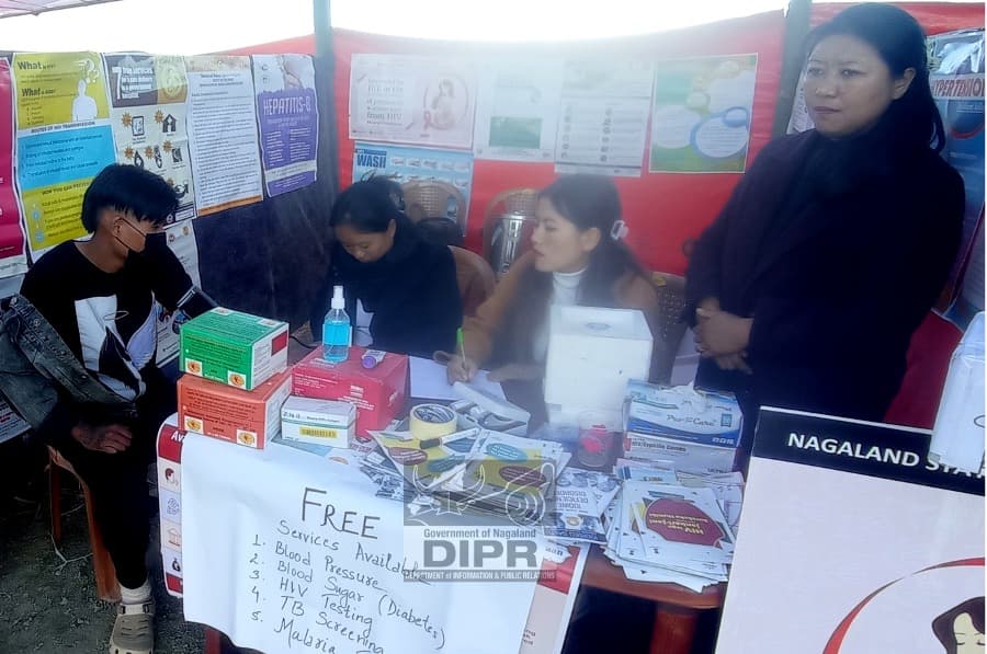 Healthcare services at Hornbill Extension Festival in Zunheboto