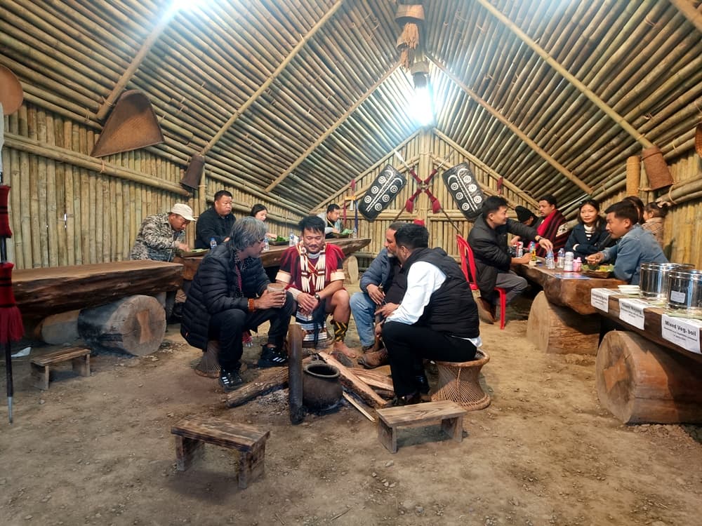 Ao morung on the final day of Hornbill Festival 2025. (EM Images)