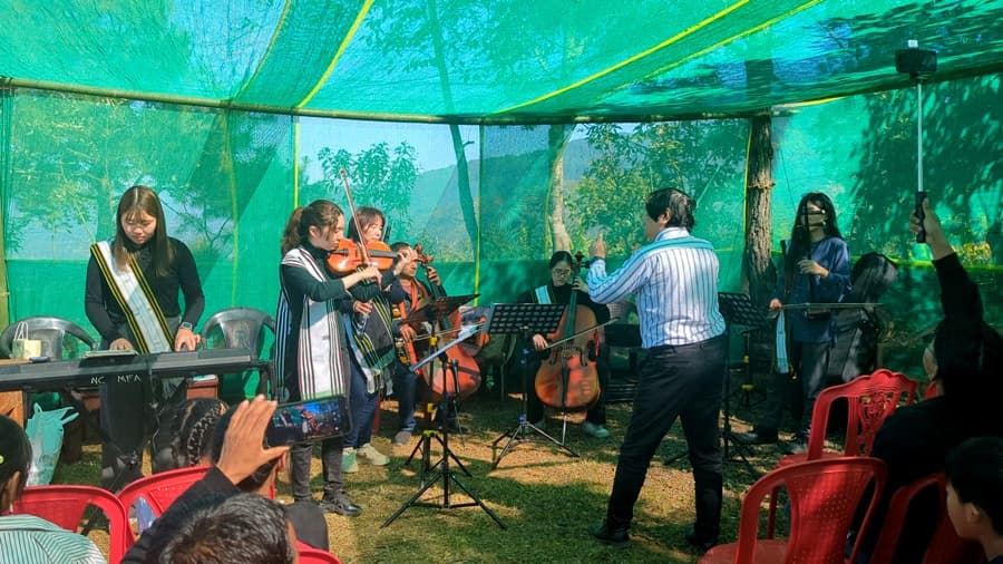 From Japan, a junior orchestra finds connection in Nagaland