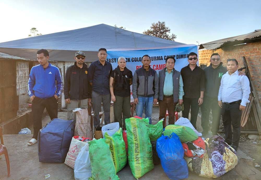 NPP frontal organisations extend relief to fire victims in Dimapur