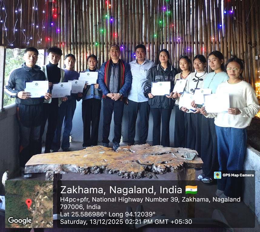 Nagaland Rhododendron Society distributes internship certificates
