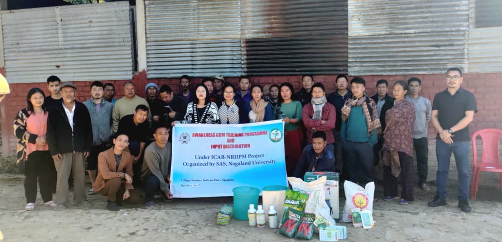 Nagaland University conducts IPM training in Rusoma