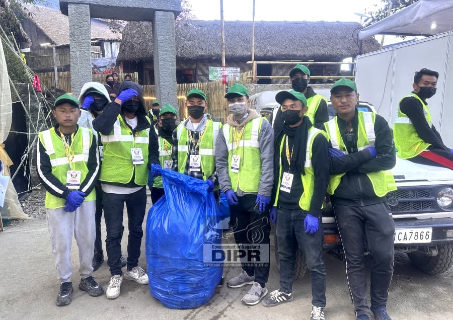 Sanitation team keeps Hornbill Festival clean & green