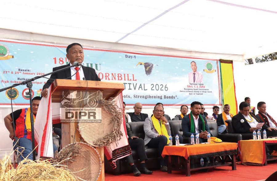 18th Bishu Mini Hornbill Festival kicks off at Dhansiripar