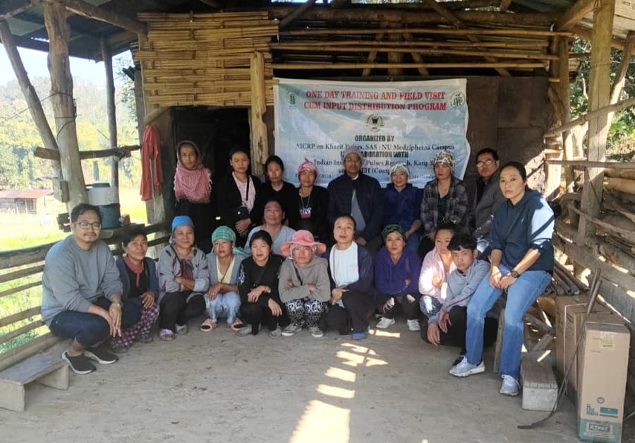 AICRP on Kharif Pulses undertakes training, field visit in Mokokchung