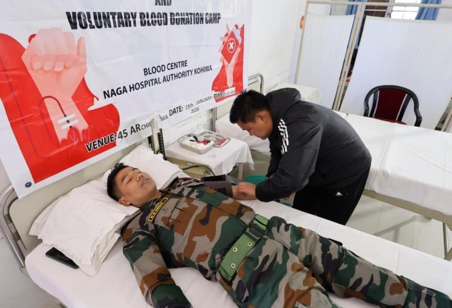 Assam Rifles inaugurates infrastructure in Peren, conducts blood donation camp in Chieswama