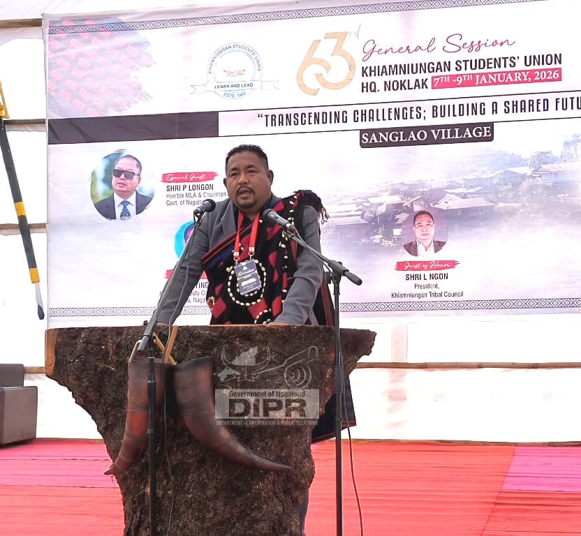MLA Lamthiu urges Khiamniungan Students’ Union to harness education power