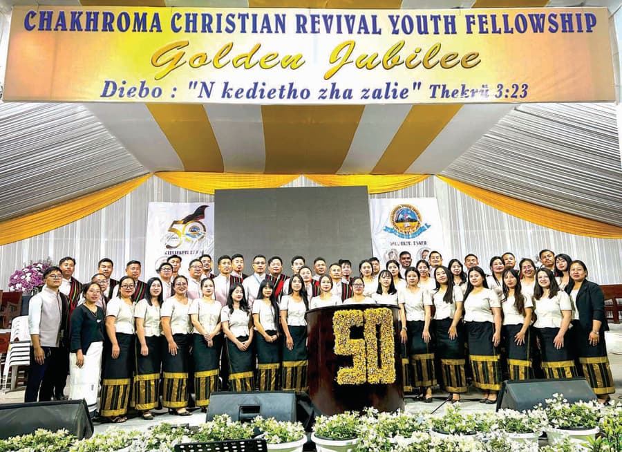 Chakhroma Christian Revival Youth Fellowship celebrates golden jubilee at Medziphema town