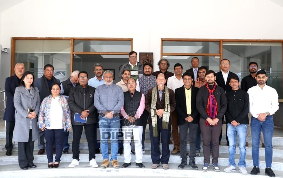 CM Neiphiu Rio interacts with media team from Gujarat