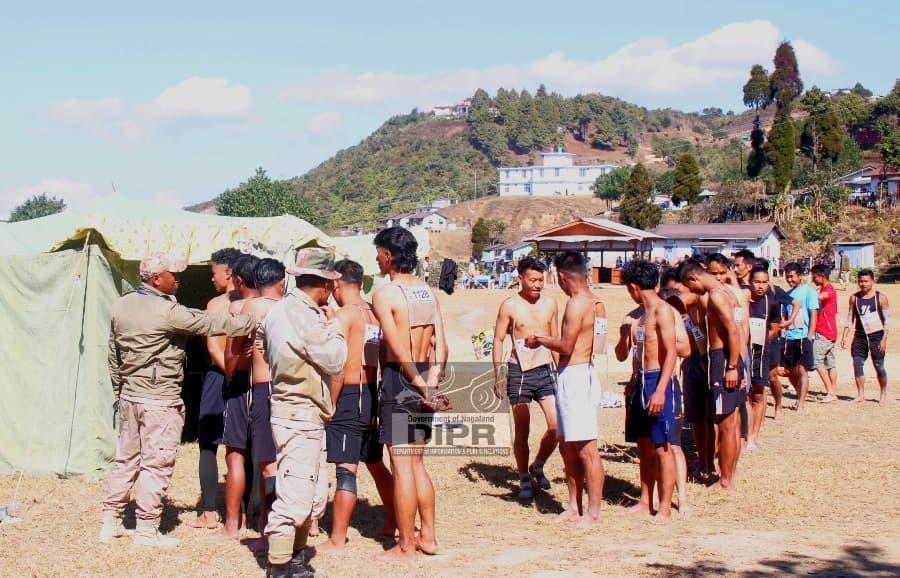 Police recruitment rally held across several districts of Nagaland